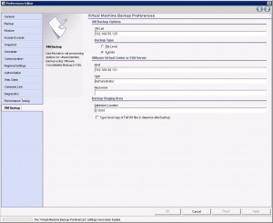 tsm client preferences vm backup